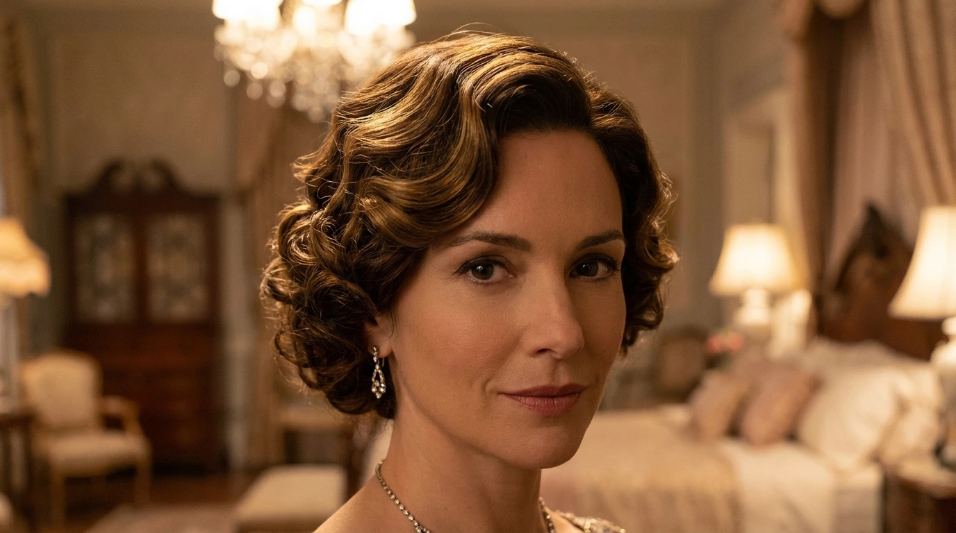 6. Vintage Curly Updo