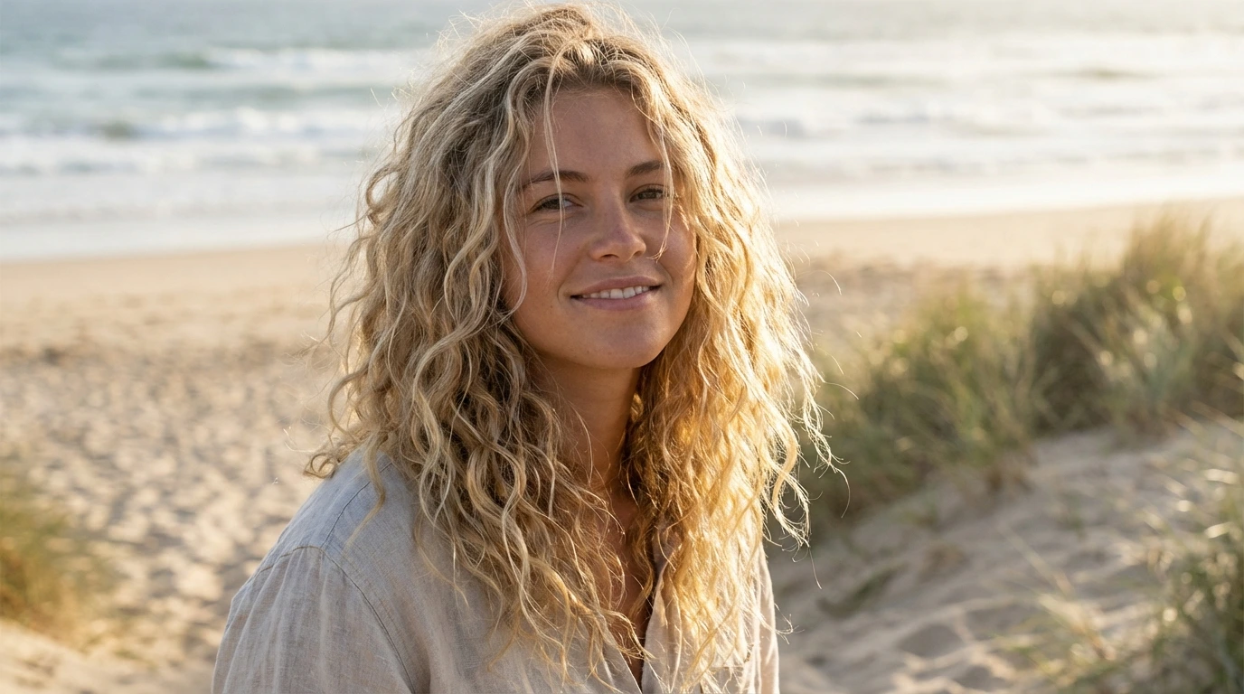 11. Curly Beach Waves