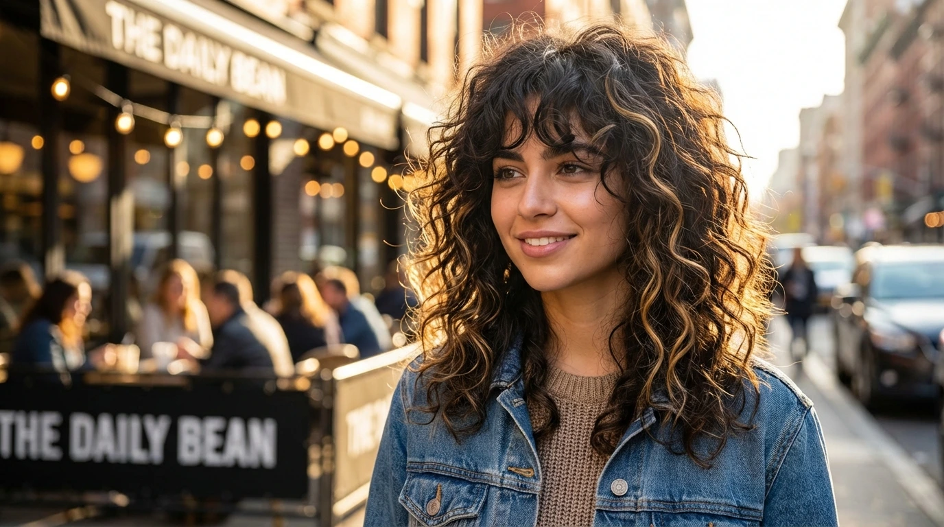 2. Voluminous Curly Shag