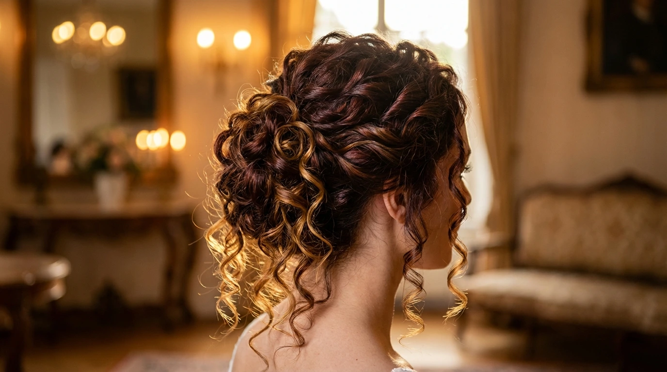 6. Curly Updo