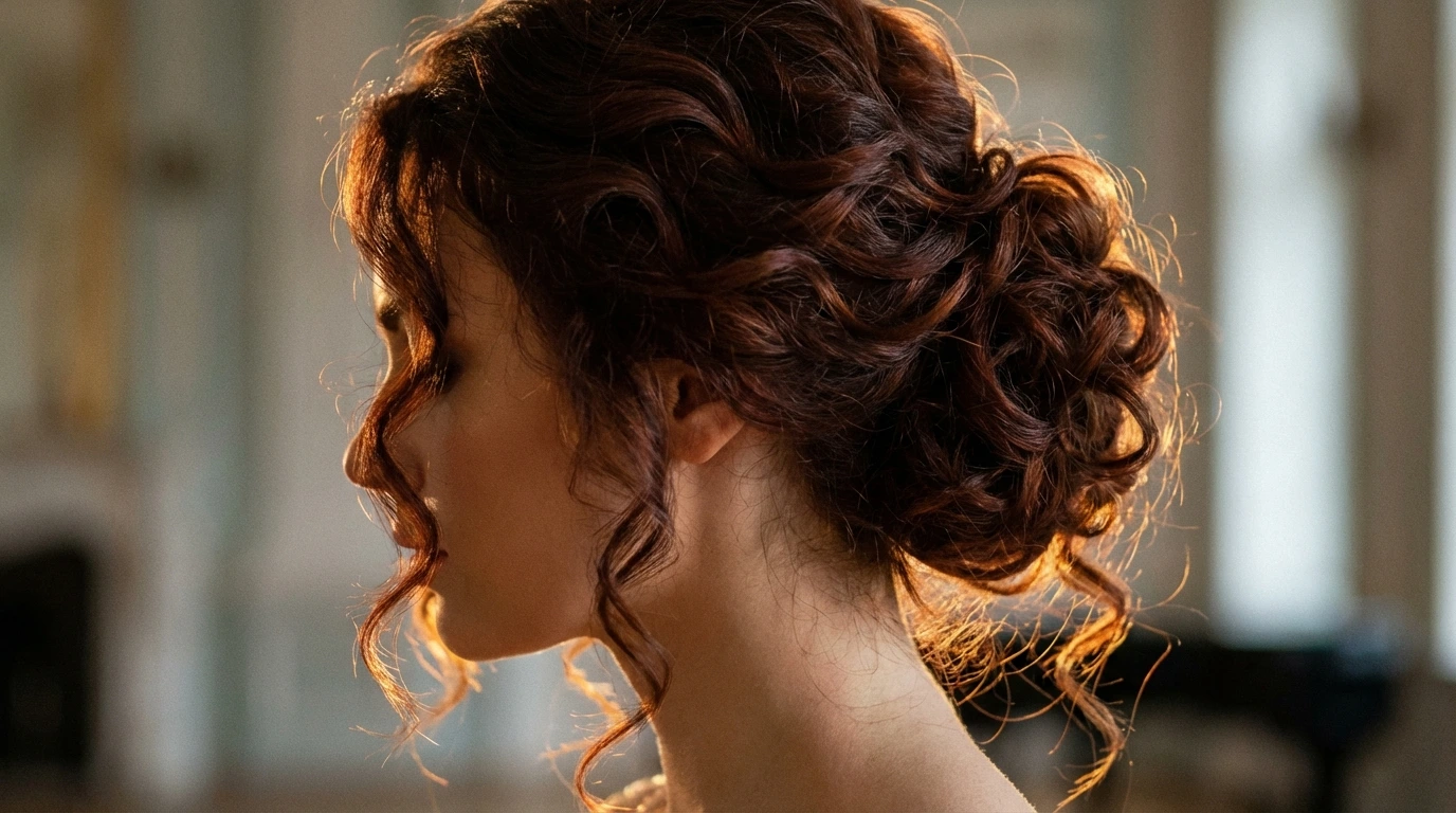 7. Curly Updo