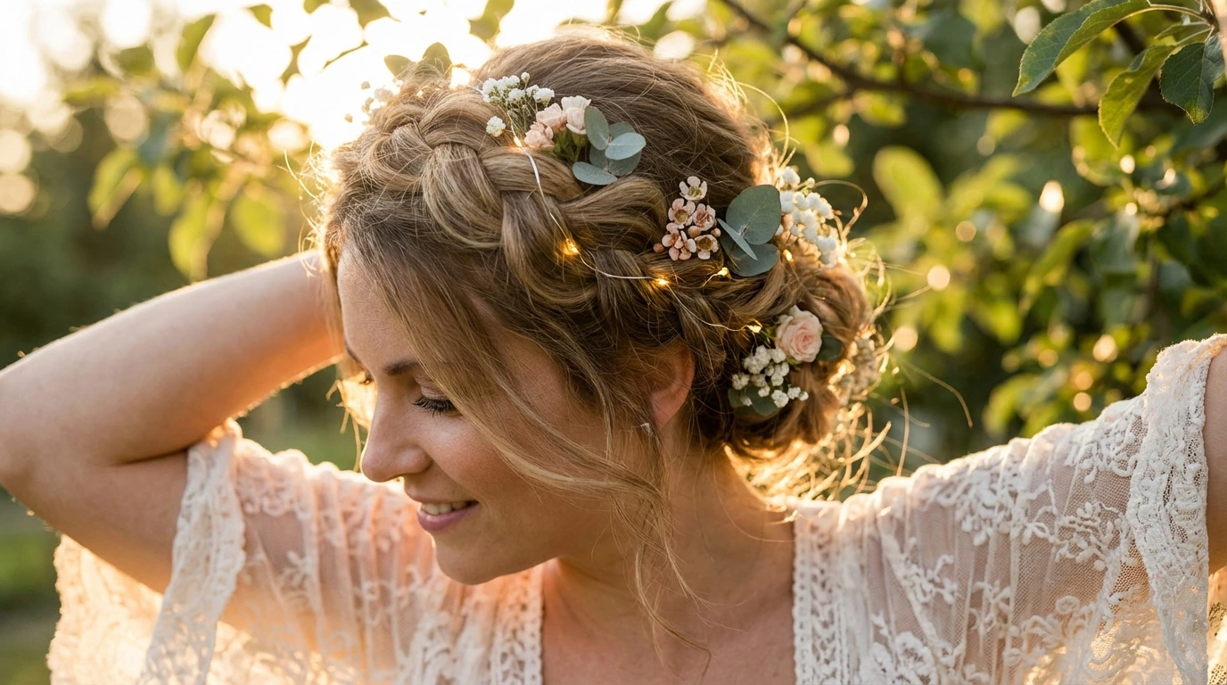 Braided Crown Updo