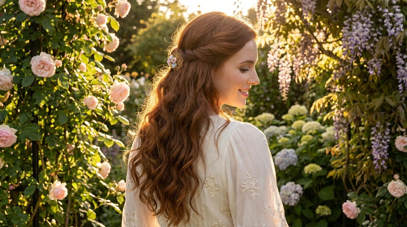 Half-Up, Half-Down Twist