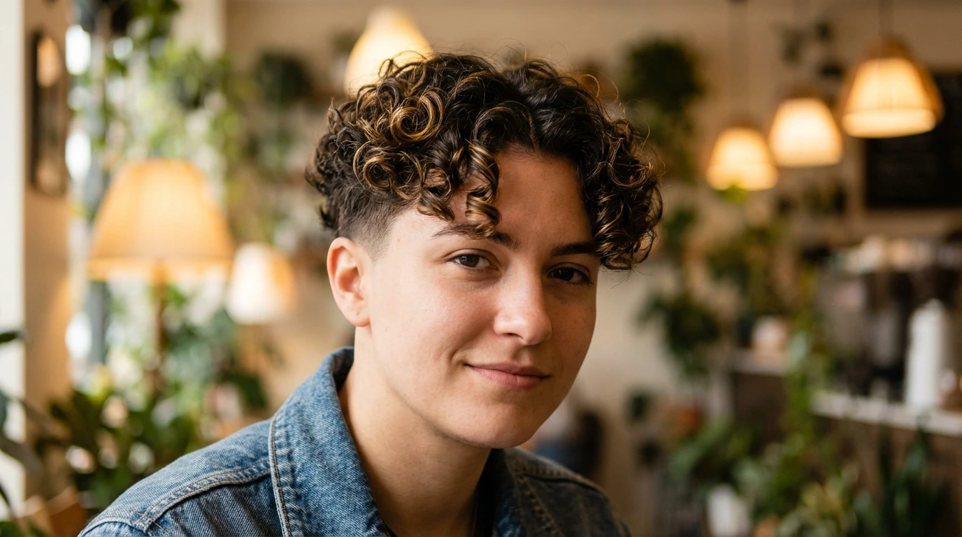 1270 13 curly tapered cut 13. Curly Tapered Cut