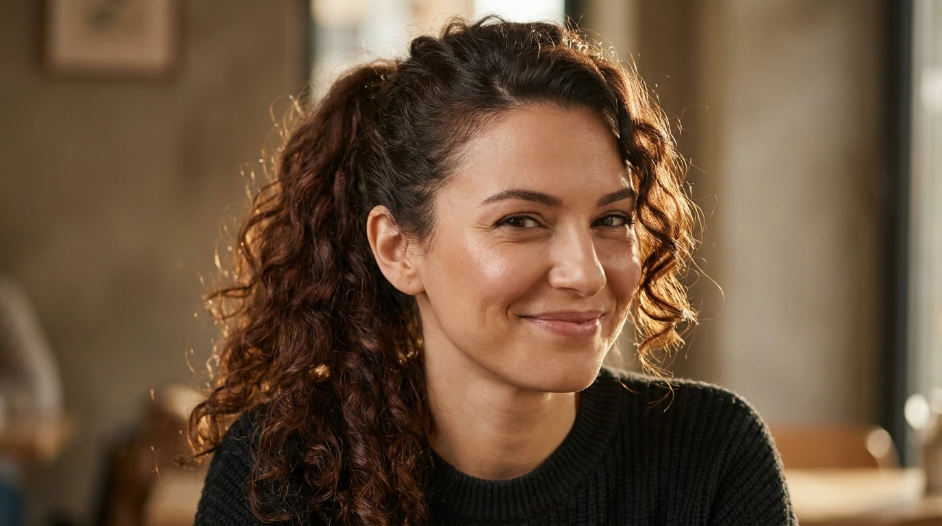 1270 6 curly ponytail 6. Curly Ponytail