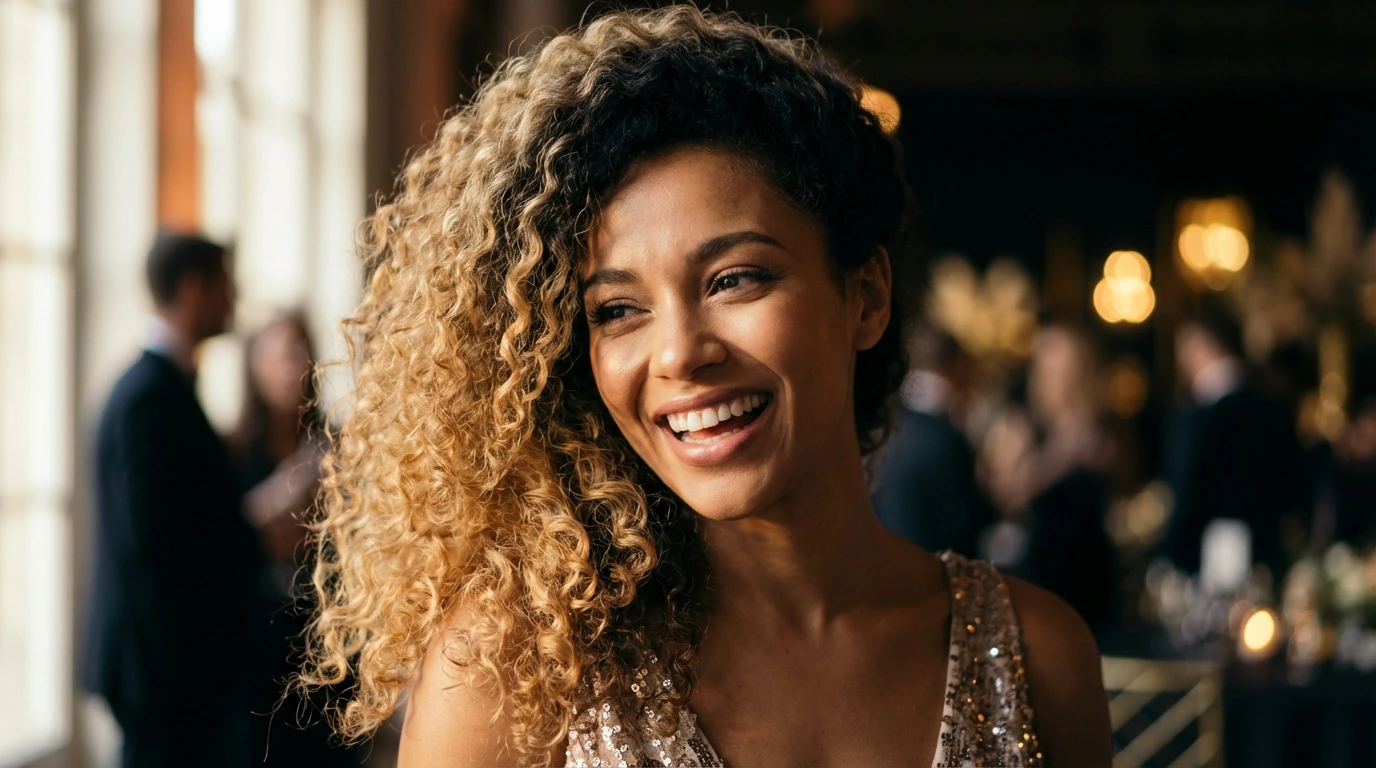 11. Curly Side Swept