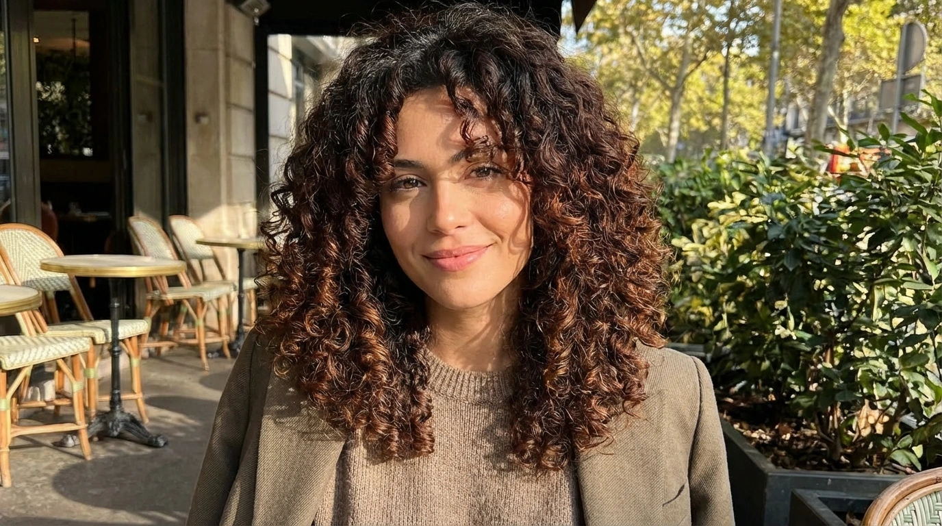 7. Curly Layered Hair