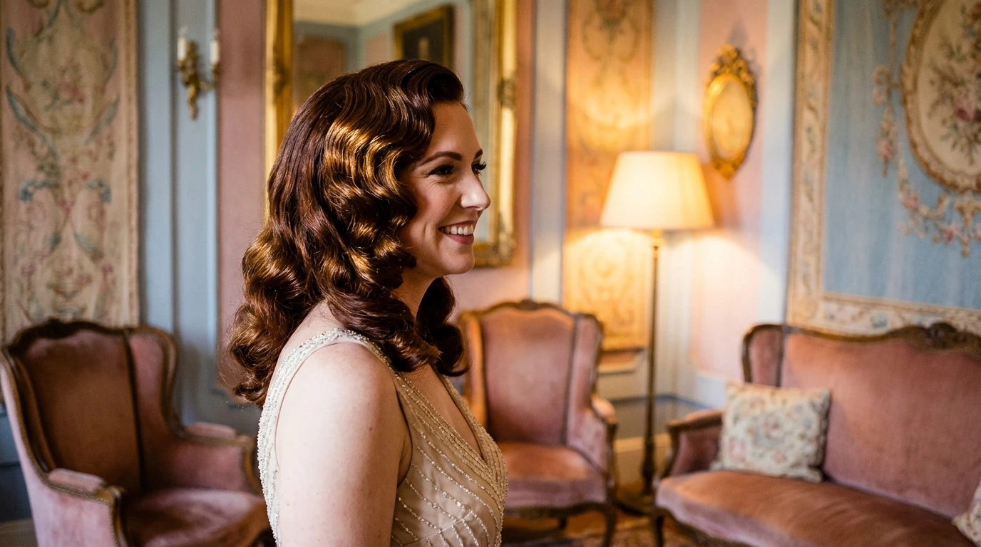 8. Vintage Curly Look