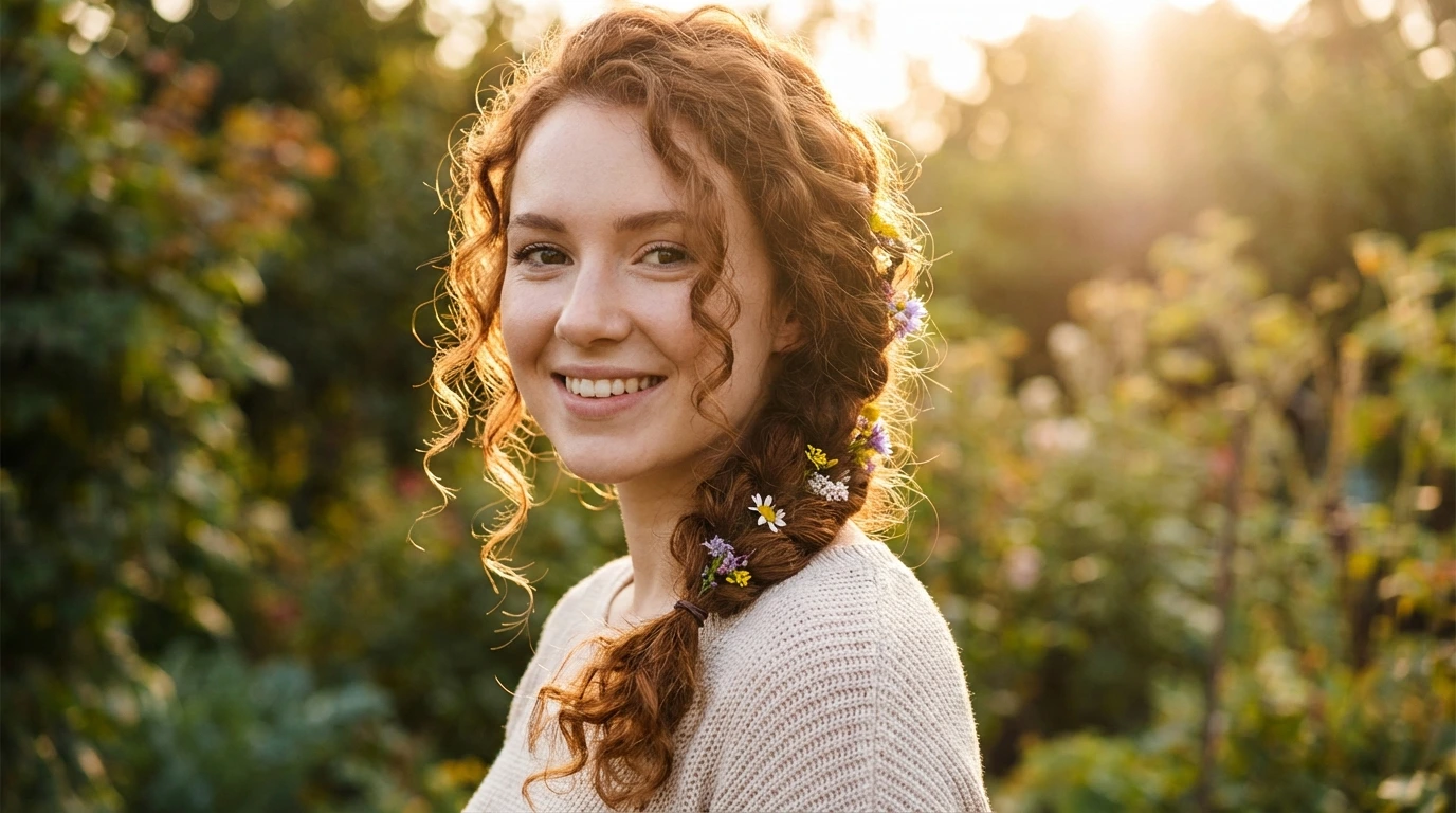11. Curly Side Braid