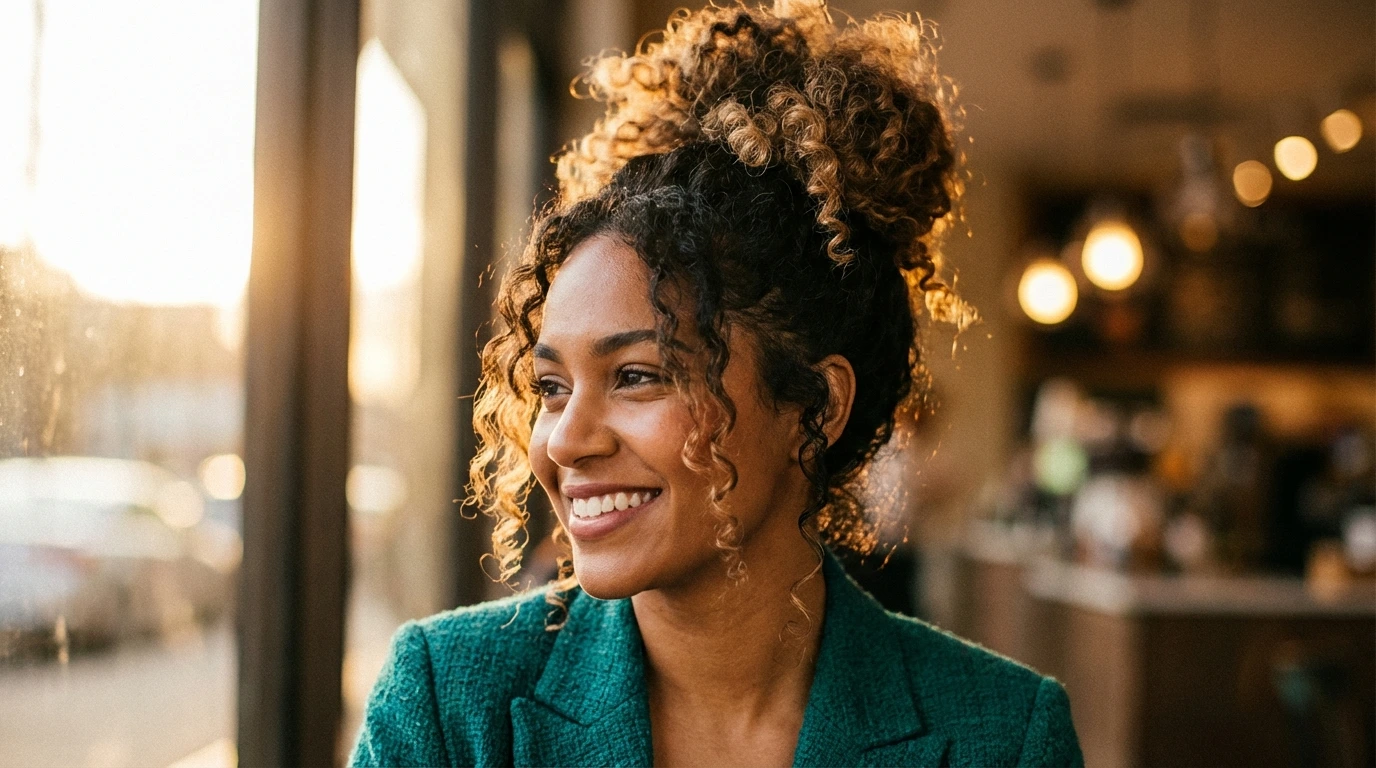 2. Curly Updo