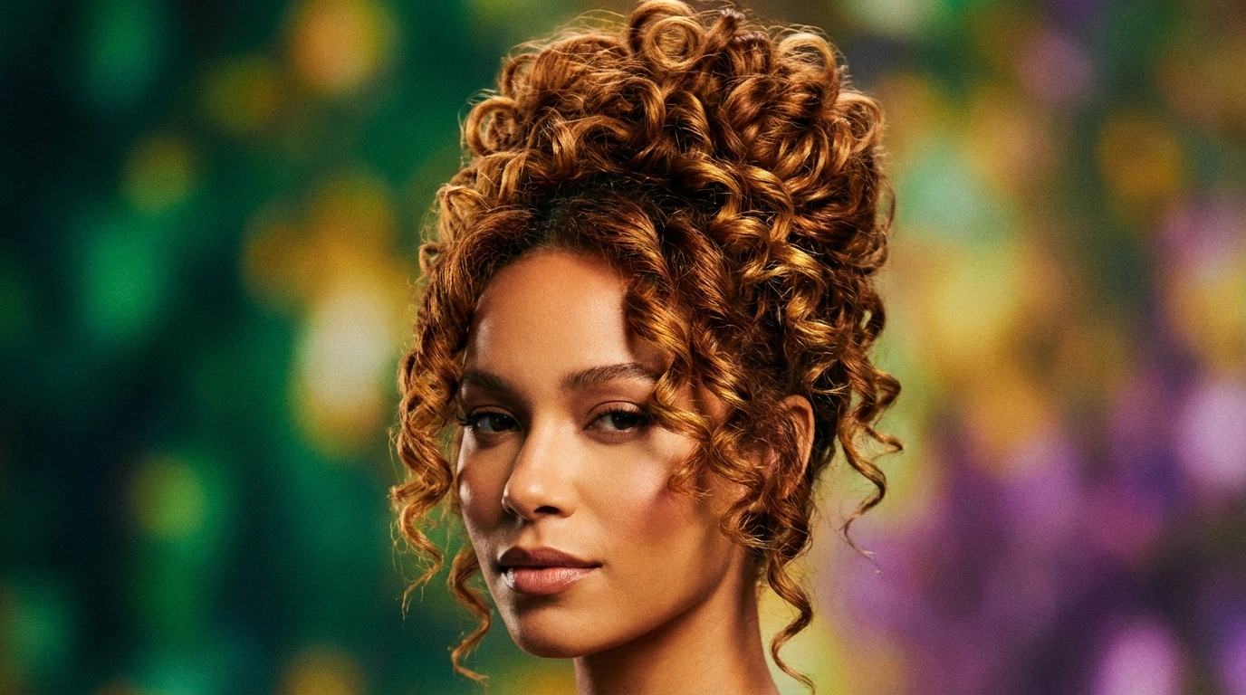 4. Curly Updo