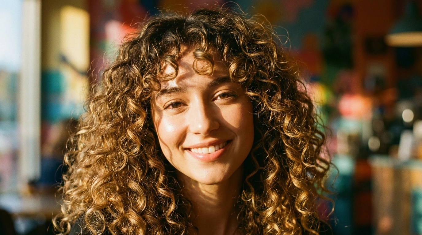 6. Curly Fringe