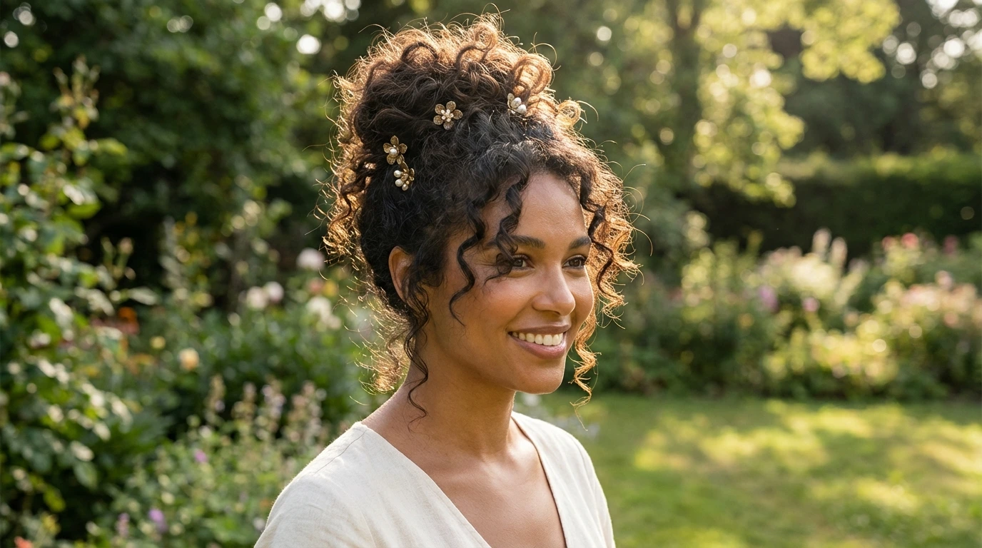 3. Curly Updo