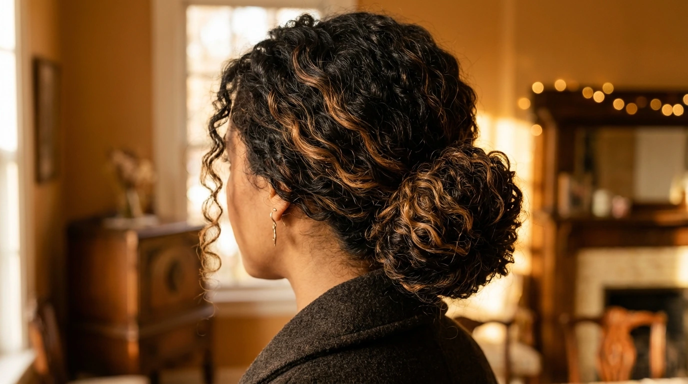 4. Curly Updo