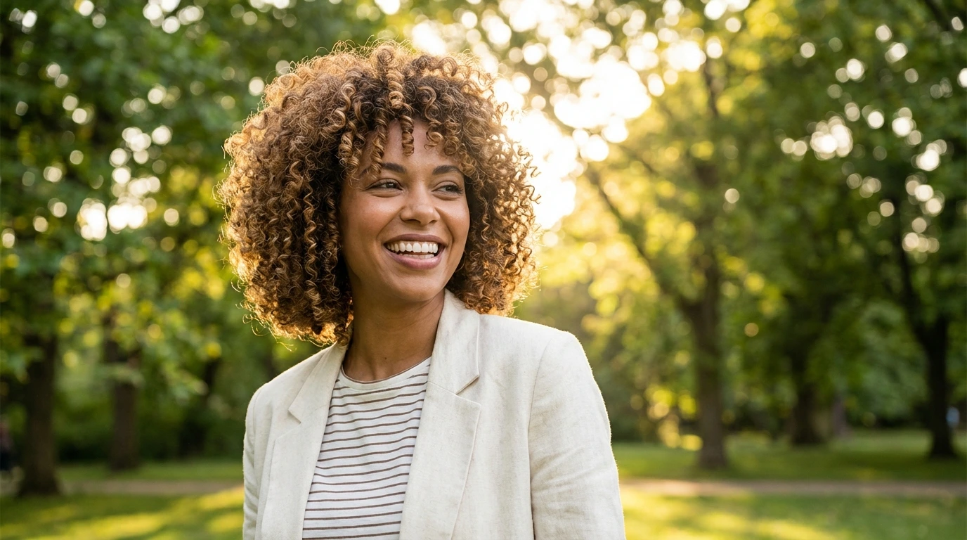1. Soft Curly Bob