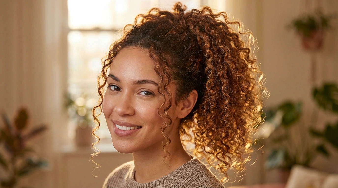 5. Curly Ponytail