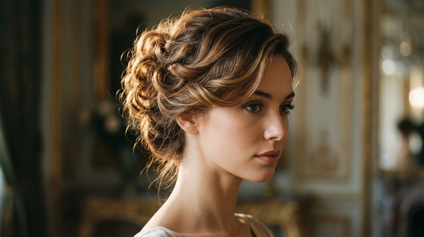 3. Curly Updo