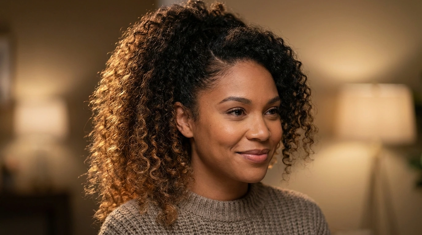 6. Curly Ponytail