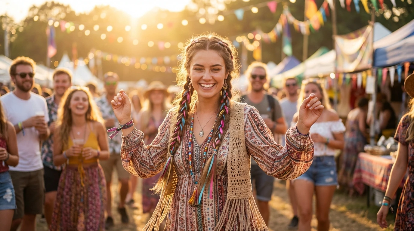 Double Braided Ponytails