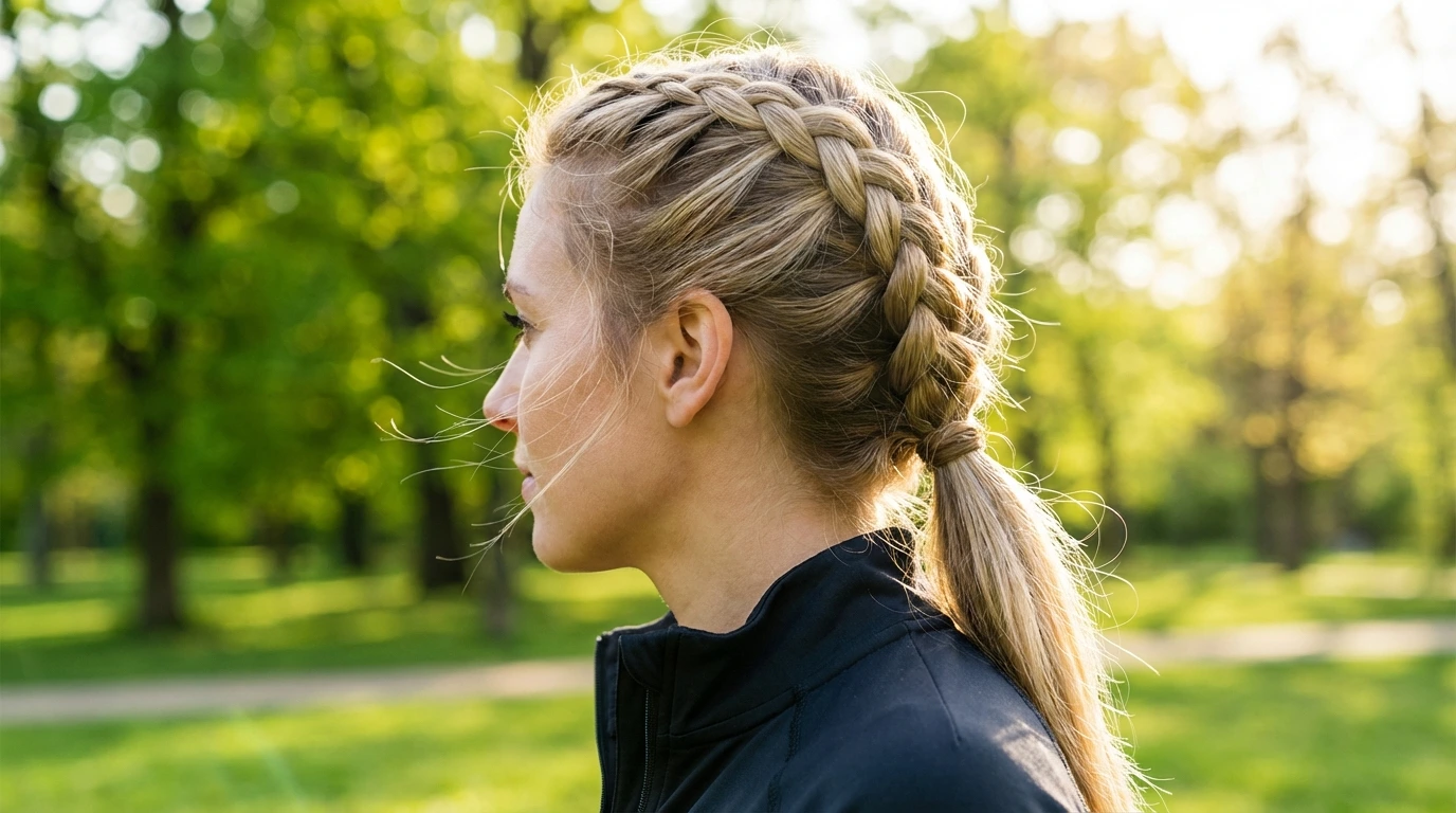 Dutch Braided Ponytail