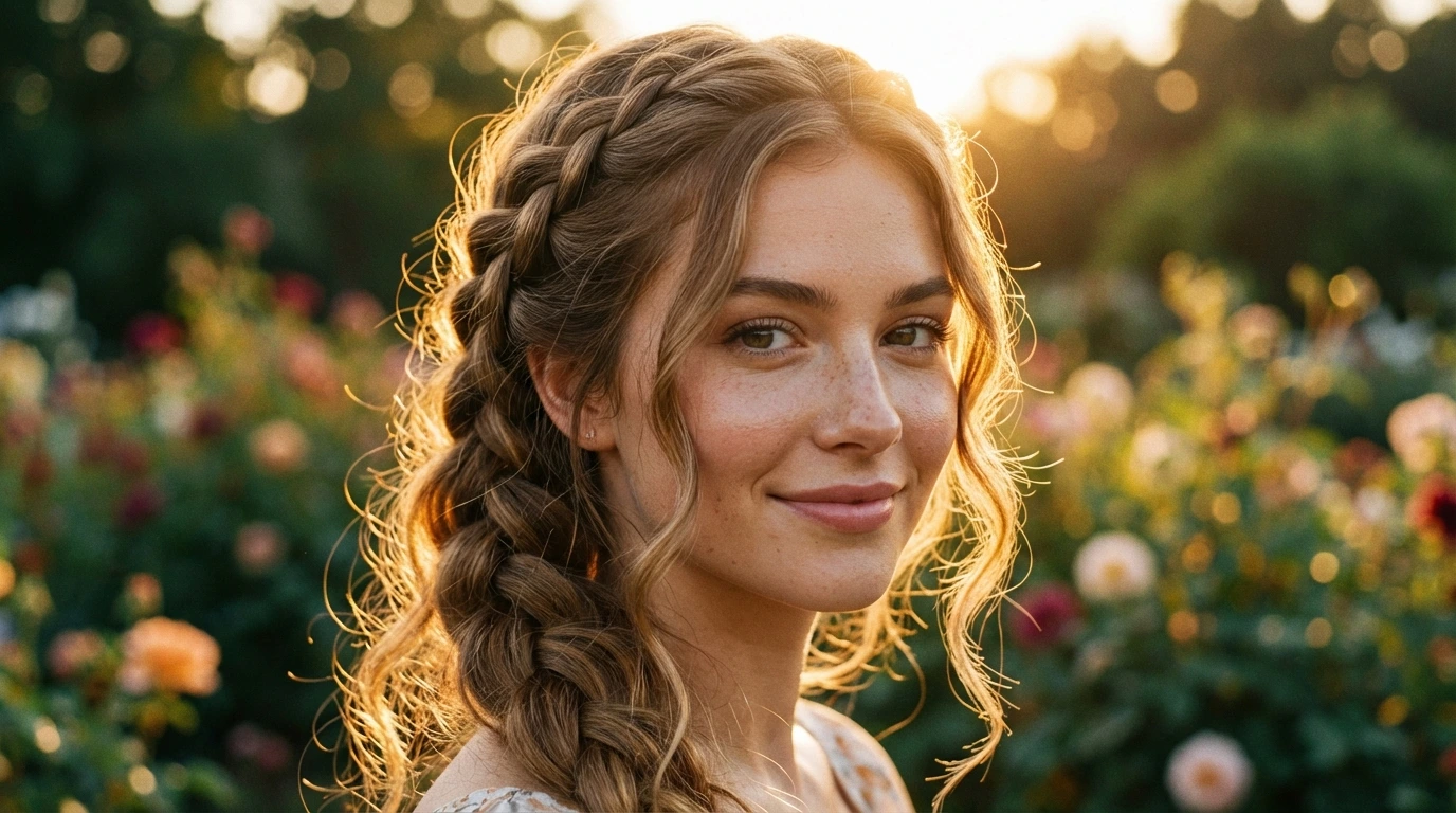Waterfall Braided Ponytail