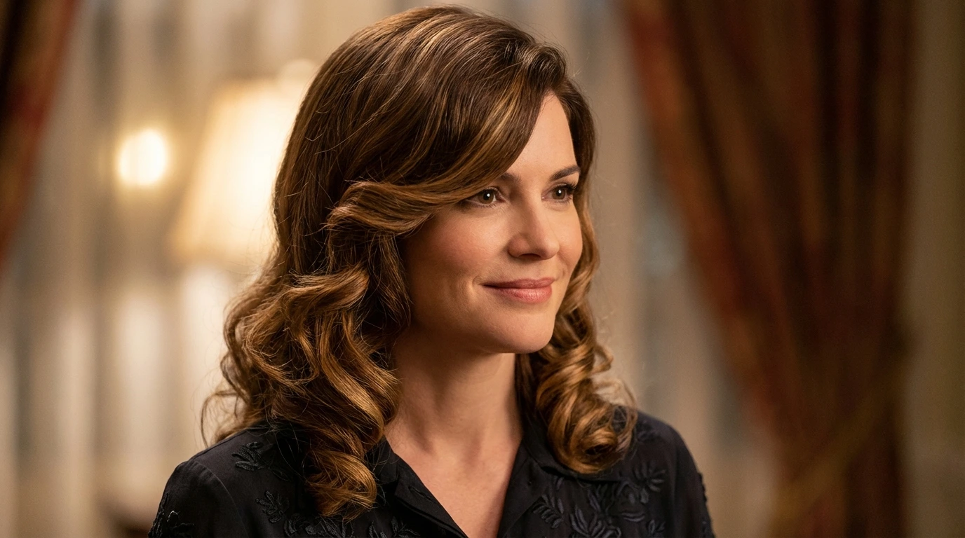 10. Curly Side-Swept Style