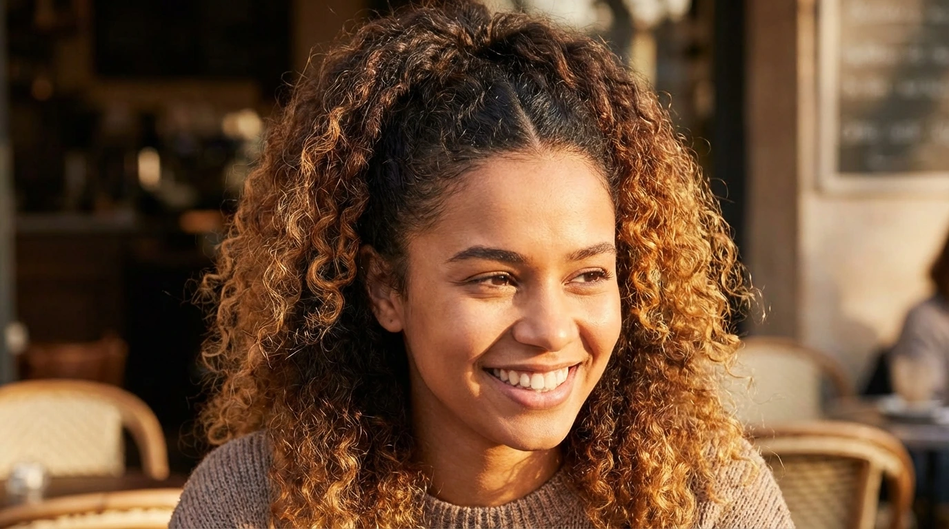 4. Curly Ponytail