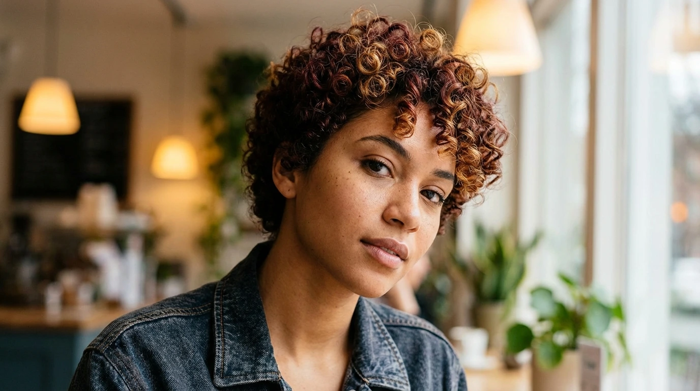 4. Curly Pixie Cut