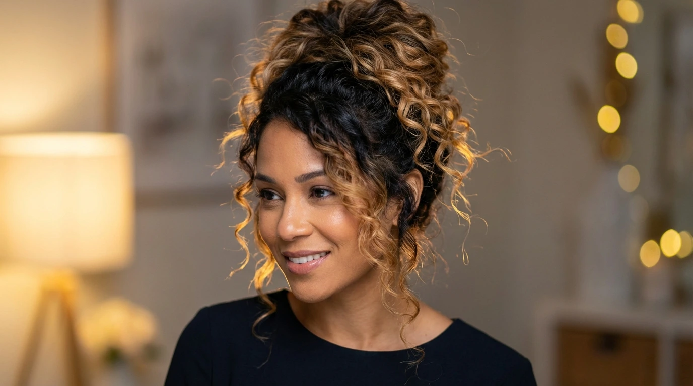 5. Curly Updo