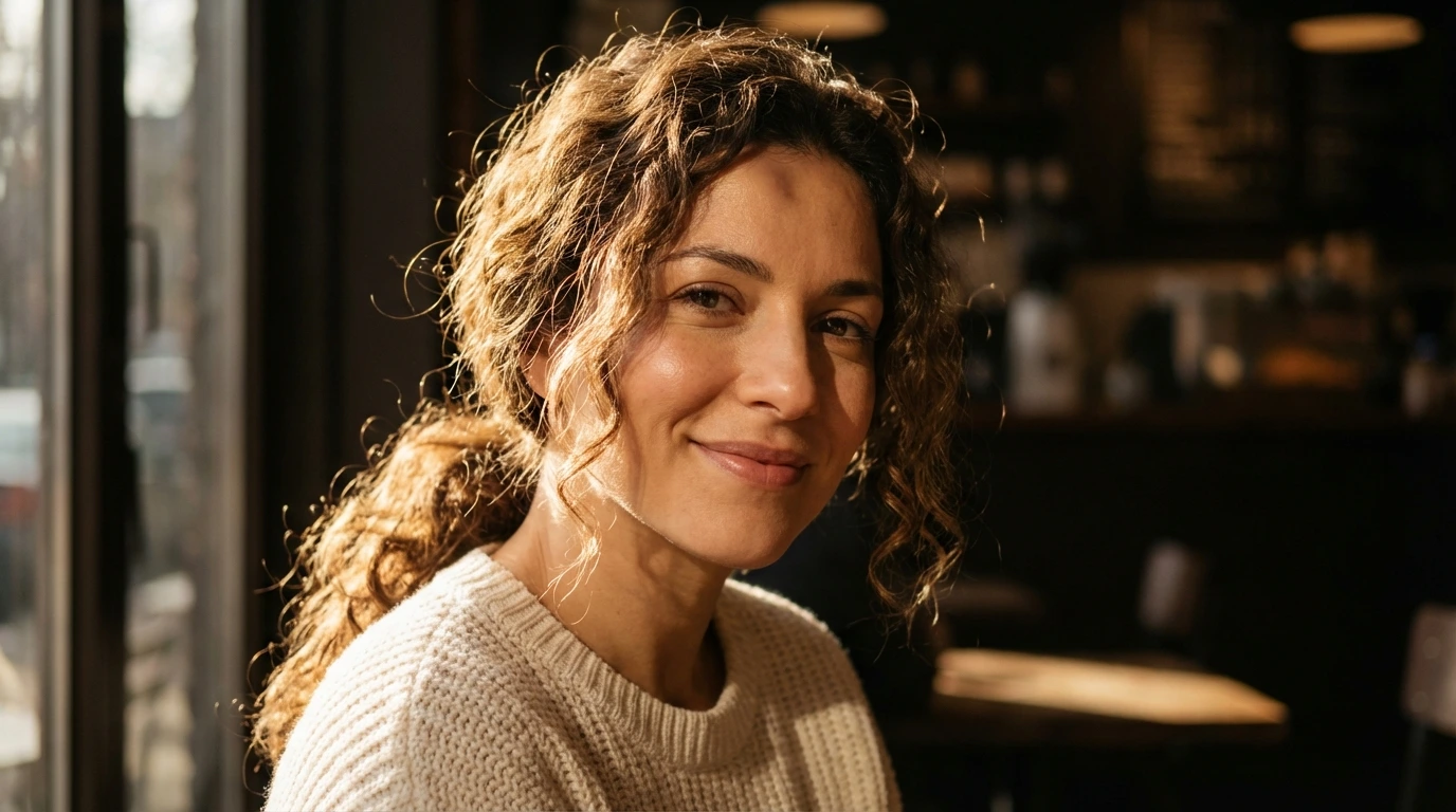 1. Loose Curly Ponytail