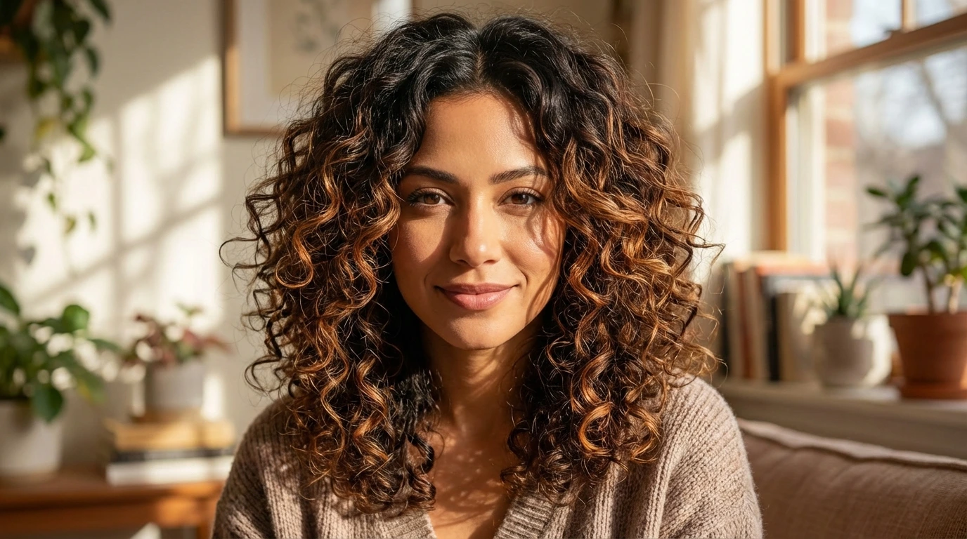 12. Curly Layered Cut