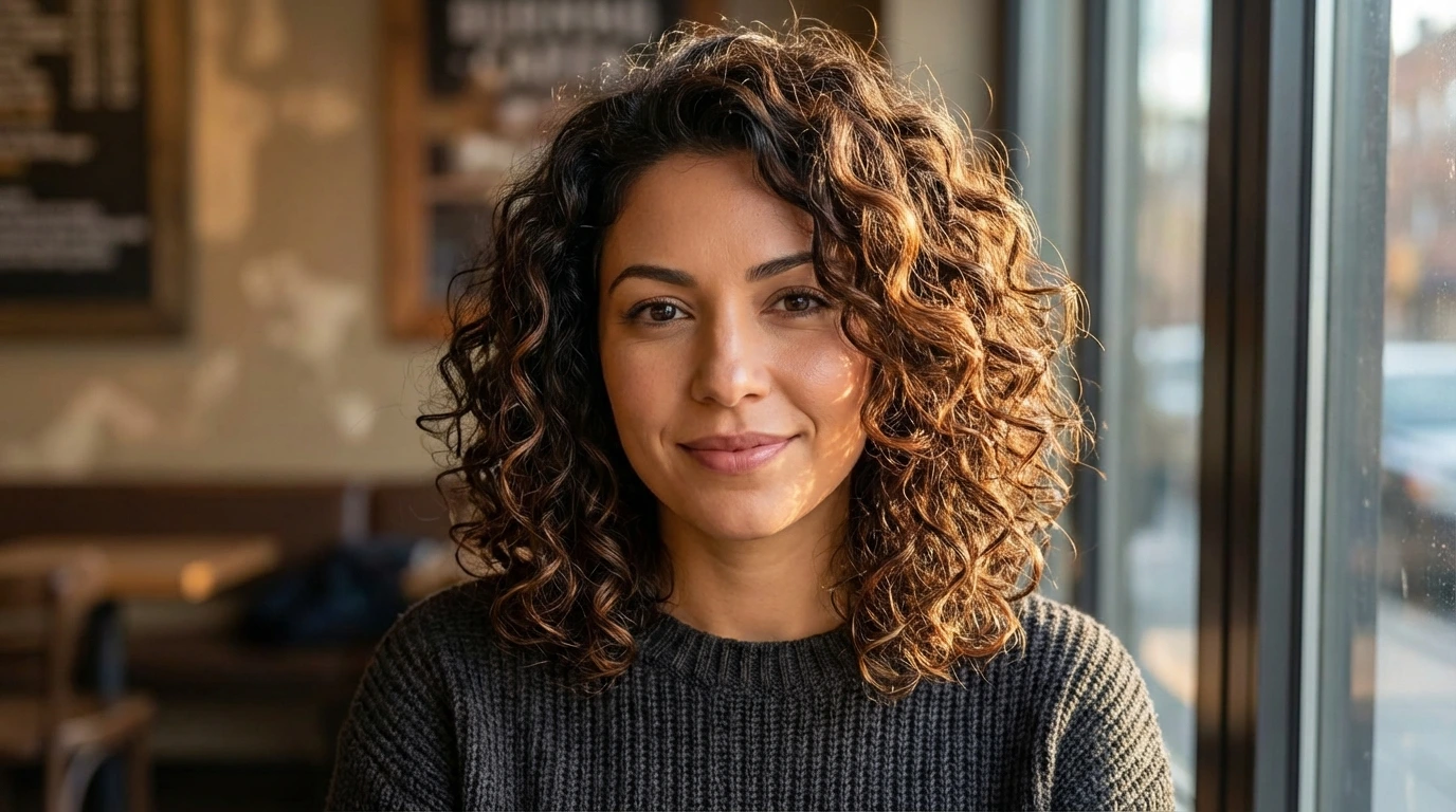 8. Curly Lob (Long Bob)