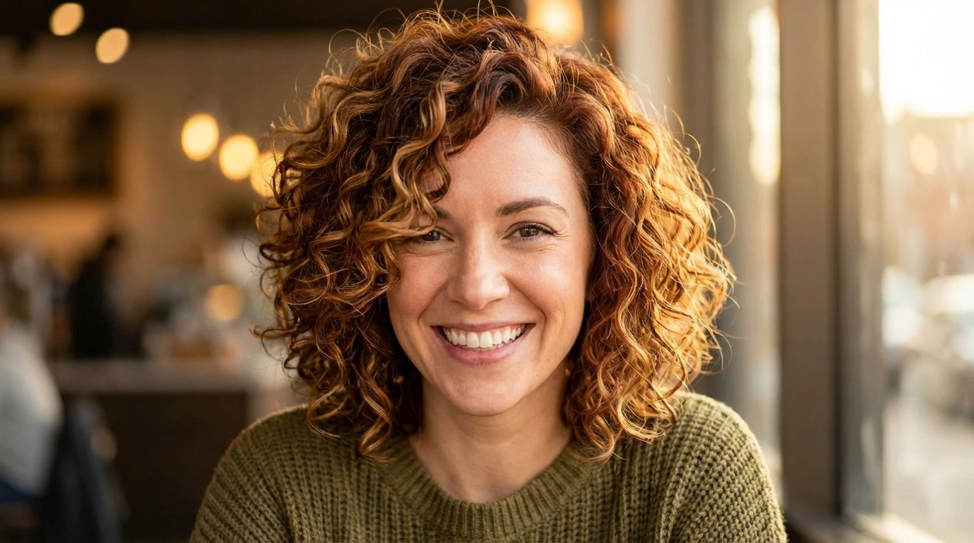 1. Defined Curly Bob