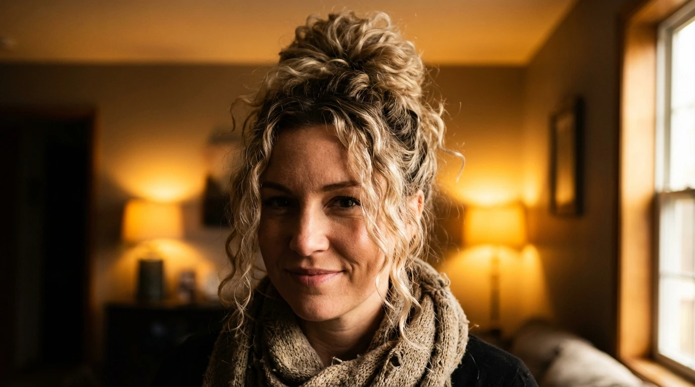2. Curly Updo