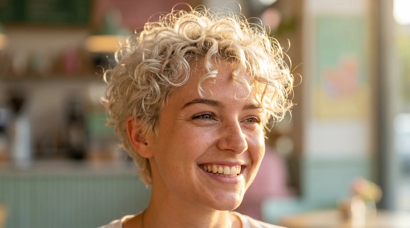 5. Curly Pixie Cut