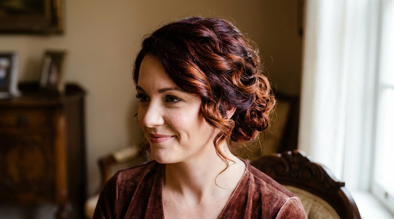 3. Curly Updo