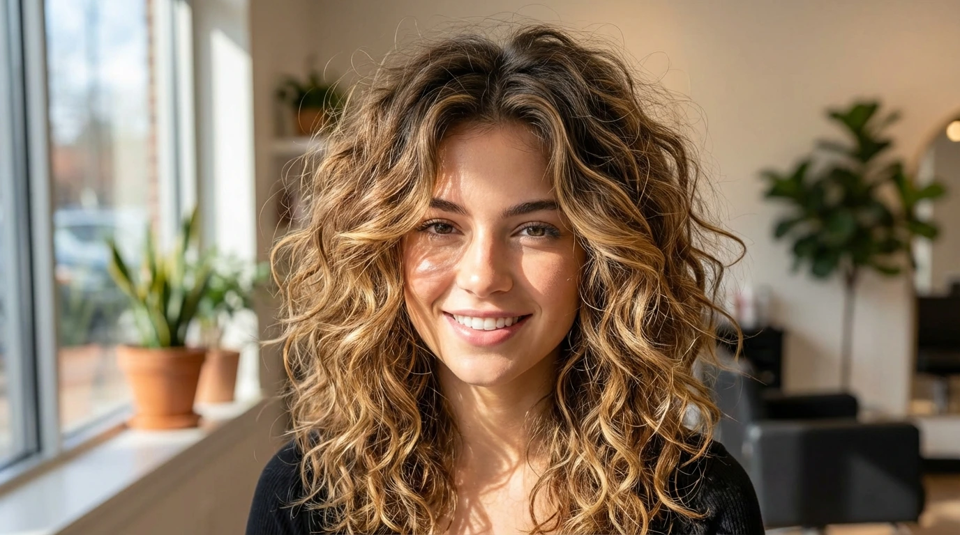 9. Curly Layered Cut