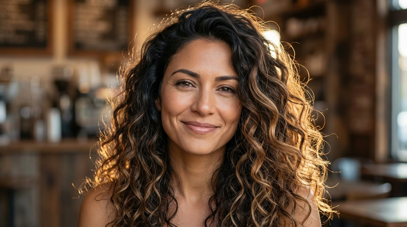 2. Long Layered Curls