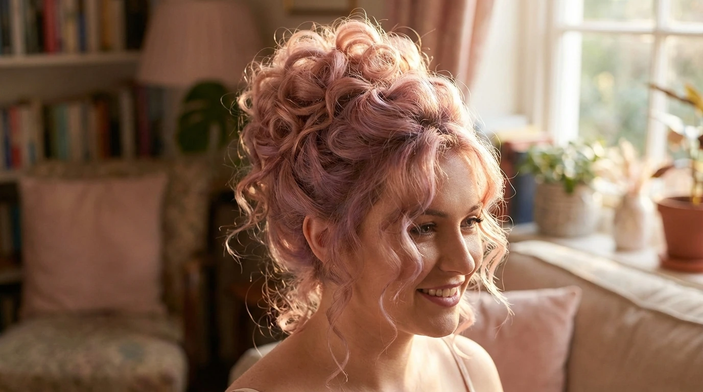 7. Curly Updo