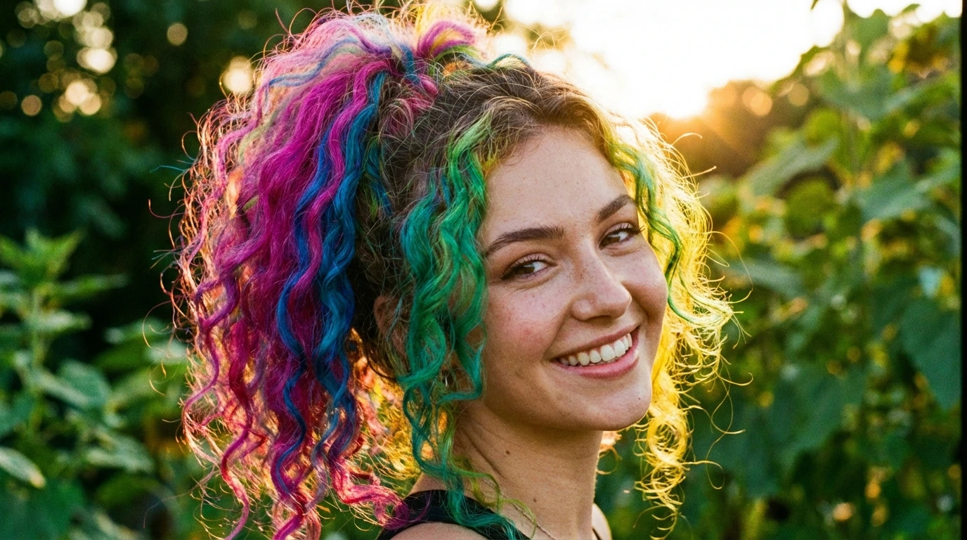4. Curly Ponytail