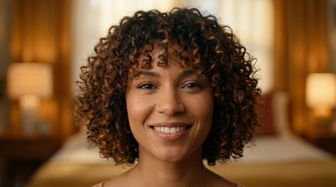 1. Defined Curly Bob