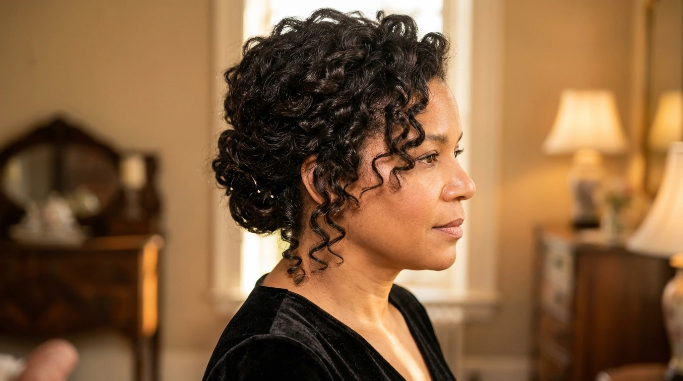 3. Curly Updo