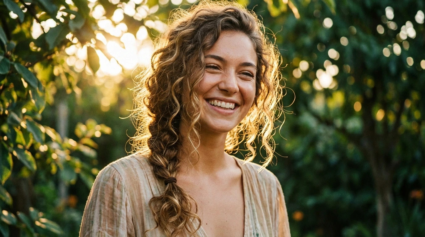 11. Curly Side Braid