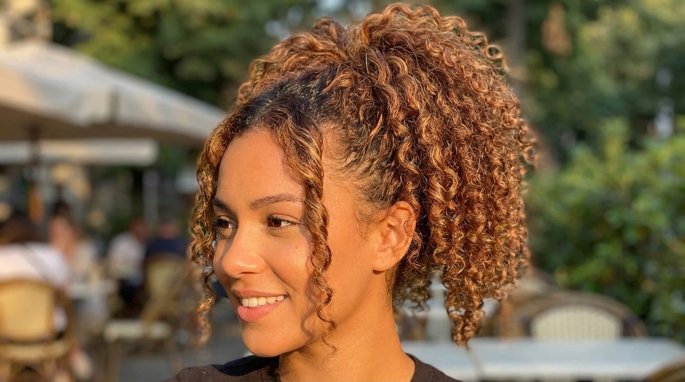 5. Curly Ponytail