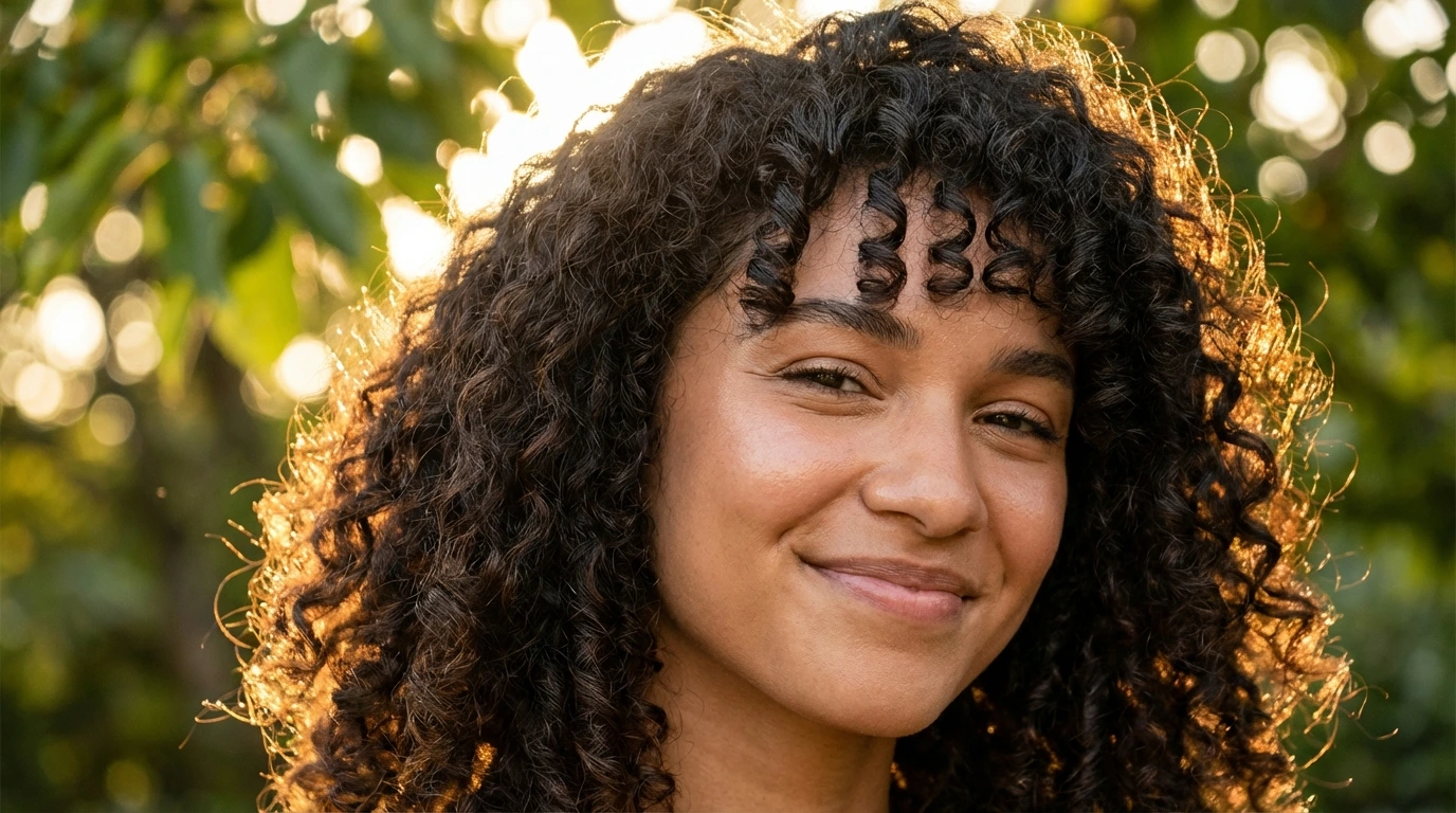 7. Curly Fringe (Bangs)