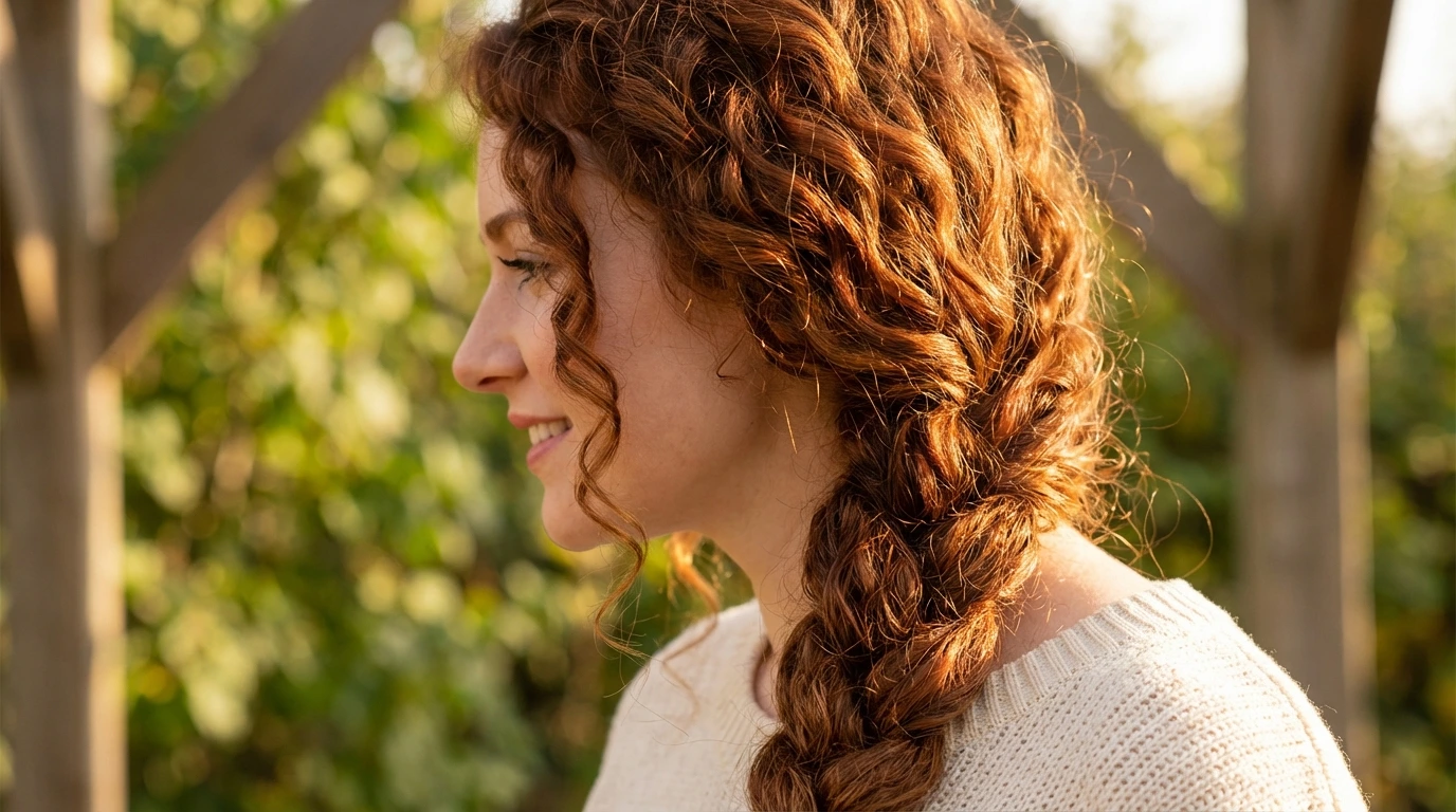 5. Curly Side Braid