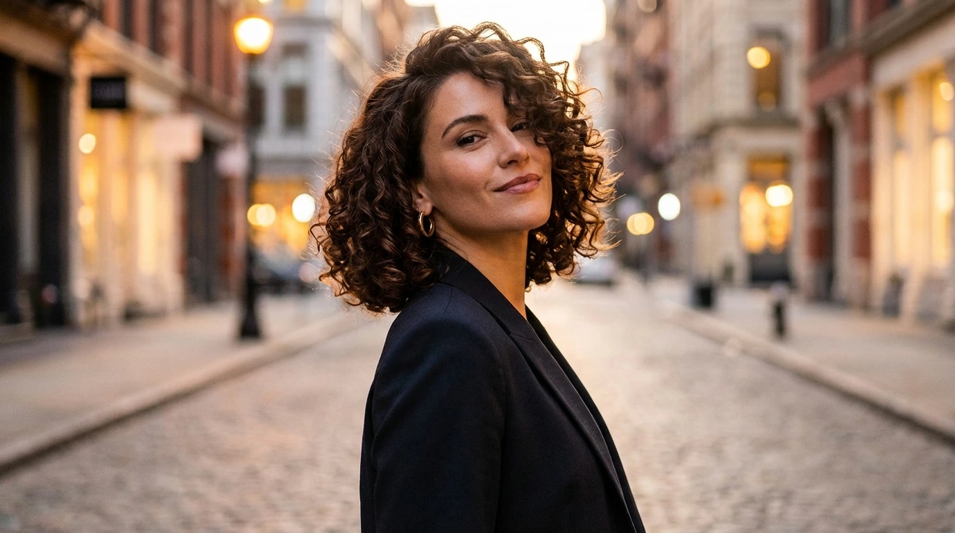 3. Defined Curly Bob