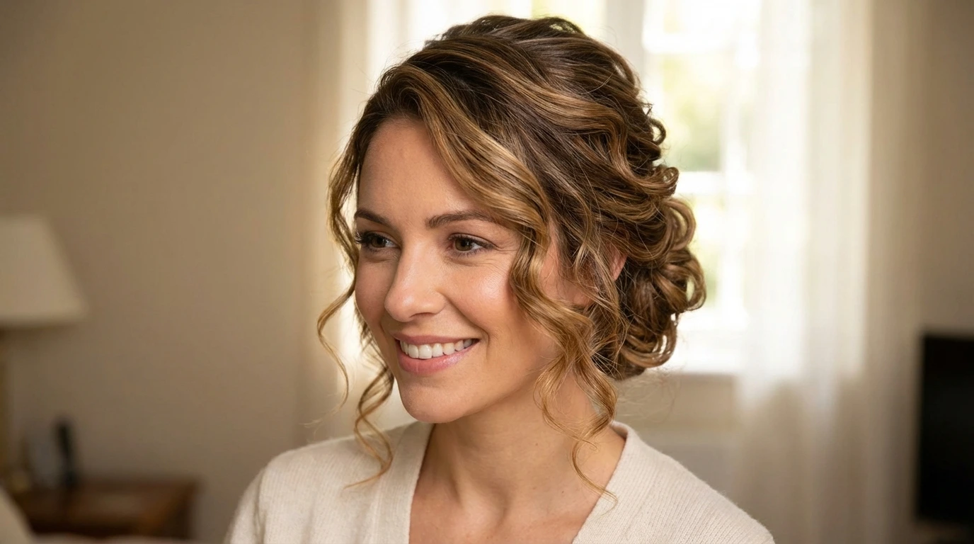 4. Curly Updo
