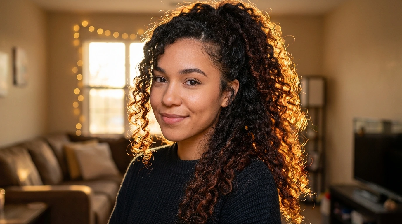 3. Curly High Ponytail