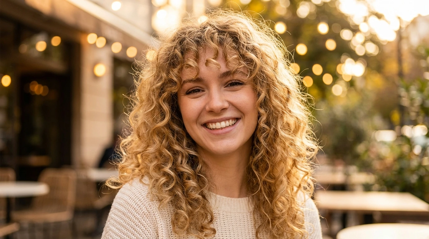 8. Curly Fringe (Bangs)